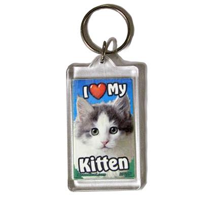 Plastic Keyring Kitten Mix Breed