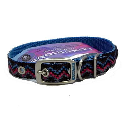 Hamilton Nylon Dog Collar Ocean Weave 5/8 x 18-inch Click for larger image