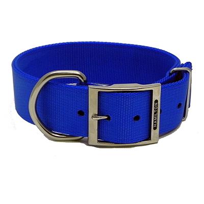 Hamilton Nylon Blue Dog Collar 1-3/4  x 26-inch Click for larger image