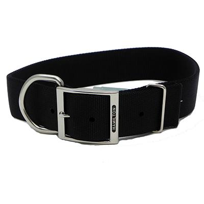 Hamilton Nylon Black Dog Collar 1-3/4  x 22-inch Click for larger image