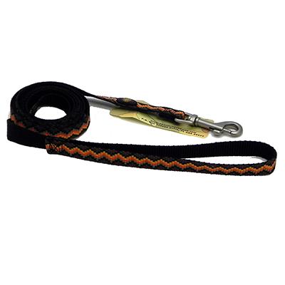 Hamilton Nylon Brown Weave Dog Leash 5/8-inch x 6-ft Click for larger image