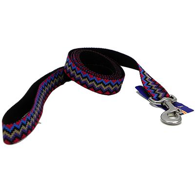 Hamilton Nylon Black Weave Dog Leash 1-inch x 6-ft Click for larger image