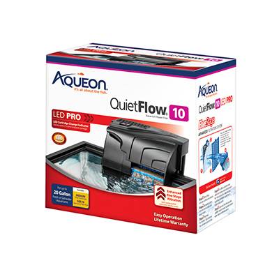 Aqueon Quiet Flow LED PRO 10 Aquarium Power Filter Aqueon Quiet Flow LED PRO 10 Aquarium Power Filter