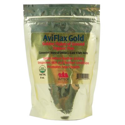 AviFlax Gold Organic Ground Flax Bird Supplement 8oz. AviFlax Gold Organic Ground Flax Bird Supplement 8oz.