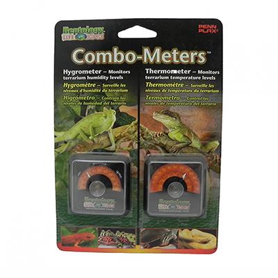 Reptology Analog Terrarium Thermometer and Hygrometer 2-pack Click for larger image