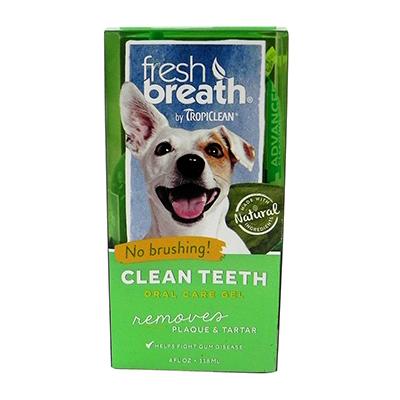 Tropiclean Clean Teeth Dental Gel for Dogs and Cats 4-oz. Click for larger image