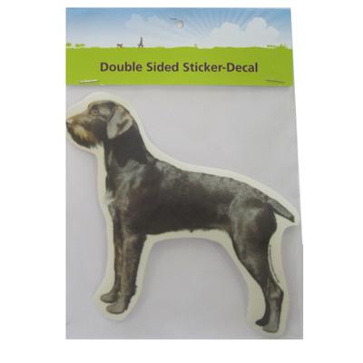 Double Sided Dog Decal German Wirehair Double Sided Dog Decal German Wirehair