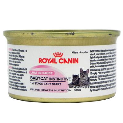 Royal Canin BabyCat Instinctive Mousse Kitten Food 3-oz. Ea Click for larger image Royal Canin BabyCat Instinctive Mousse Kitten Food 3-oz. Ea Click for larger image