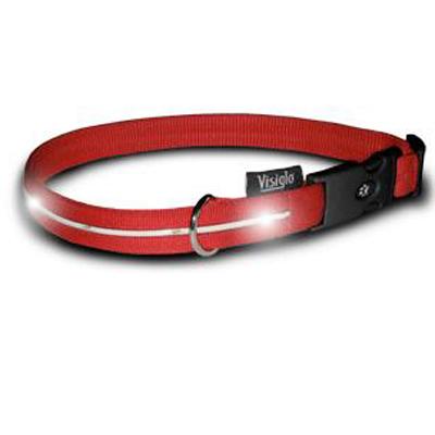 Visiglo Red LED Illuminated Large Dog Collar 16 to 26 inch Visiglo Red LED Illuminated Large Dog Collar 16 to 26 inch