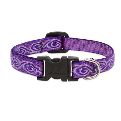 Lupine Nylon Dog Collar Adjustable Jelly Roll 9-14 inch Click for larger image
