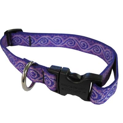 Lupine Nylon Dog Collar Adjustable Jelly Roll 13-22 inch Click for larger image