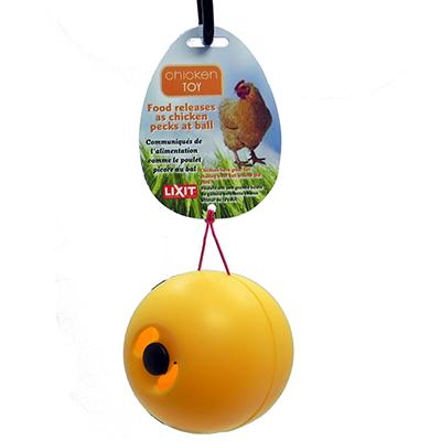 Lixit Chicken Fun Toy Treat Dispensing Ball Click for larger image