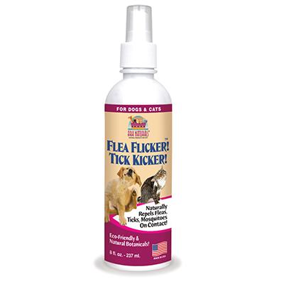Flea Flicker! Tick Kicker! Natural Pet Flea Spray 8-oz. Click for larger image