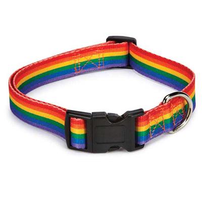 Rainbow Pride Adjustable Dog Collar 18 to 26-inch Rainbow Pride Adjustable Dog Collar 18 to 26-inch