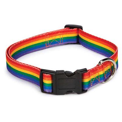Rainbow Pride Adjustable Dog Collar 6 to 10-inch Rainbow Pride Adjustable Dog Collar 6 to 10-inch