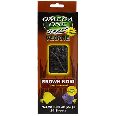 Omega One Super Veggie Brown Seaweed Fish Food 24 ct. Click for larger image