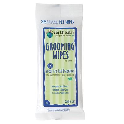 Earthbath Pet Travel Wipes Green Tea Leaf Fragrance 28pk Click for larger image Earthbath Pet Travel Wipes Green Tea Leaf Fragrance 28pk Click for larger image