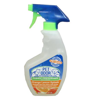 Pet Odor Exterminator Fabric Freshener Spray Orange Lemon Click for larger image Pet Odor Exterminator Fabric Freshener Spray Orange Lemon Click for larger image