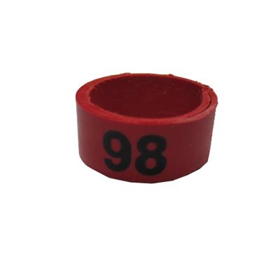 Poultry Numbered Leg Bandette Red Size 12 (single Band) Click for larger image Poultry Numbered Leg Bandette Red Size 12 (single Band) Click for larger image
