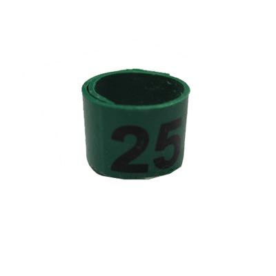 Poultry Numbered Leg Bandette Green Size 7 (single band) Click for larger image Poultry Numbered Leg Bandette Green Size 7 (single band) Click for larger image