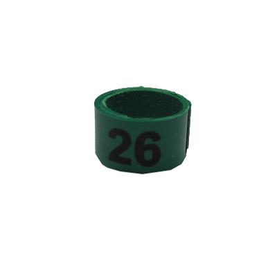Poultry Numbered Leg Bandette Green Size 9 (single band) Click for larger image Poultry Numbered Leg Bandette Green Size 9 (single band) Click for larger image