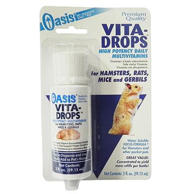 Oasis Vita-Drops for Hamsters 2oz. Click for larger image