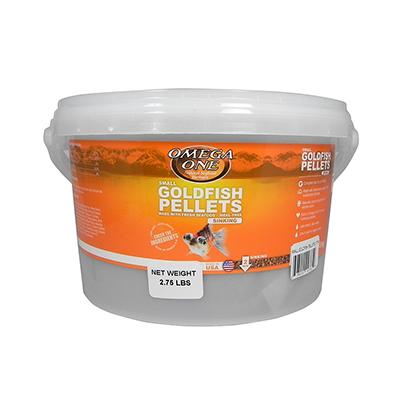 Omega One Small Sinking Goldfish Pellets Fish Food 2.75-Lbs. Click for larger image
