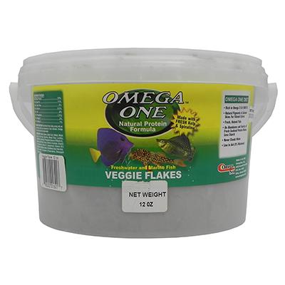Omega One Veggie Flakes Fish Food 12 ounce Omega One Veggie Flakes Fish Food 12 ounce