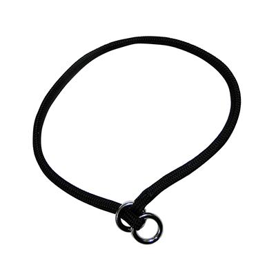 Nylon Dog Choke Black Collar 16in Click for larger image