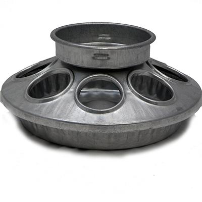 Galvanized Mason Jar Baby Chick Feeder Base Click for larger image