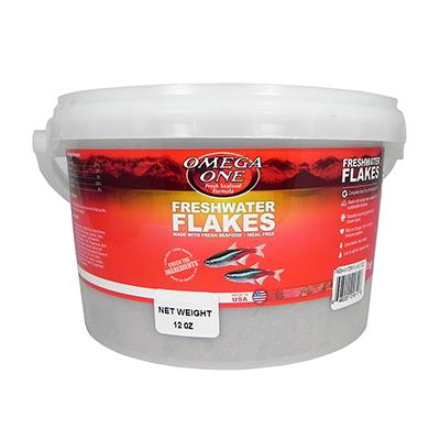 Omega One Freshwater Flakes Fish Food 12-oz. Click for larger image