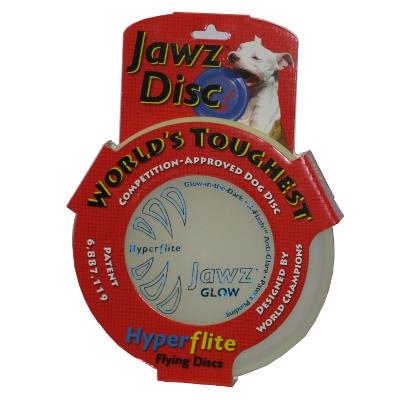 Hyperflite Jawz Glow Competition Dog Sport Disc Click for larger image