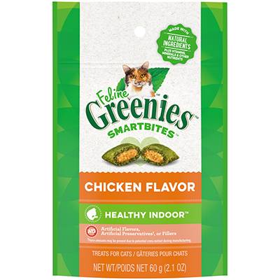 SmartBites Chicken Hairball Control Cat Treats 2-oz. Click for larger image SmartBites Chicken Hairball Control Cat Treats 2-oz. Click for larger image