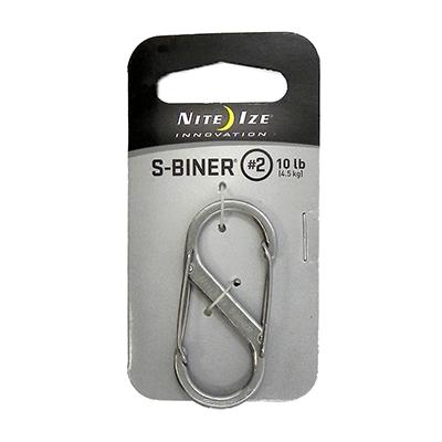 S-Biner #2 Stainless Steel Finish Carabiner 10Lb. S-Biner #2 Stainless Steel Finish Carabiner 10Lb.