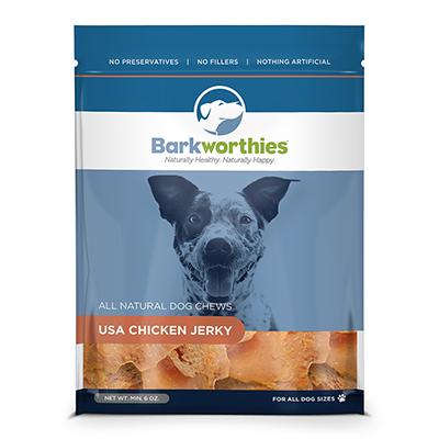 Barkworthies USA Chicken Jerky Dog Treats 6oz. Barkworthies USA Chicken Jerky Dog Treats 6oz.