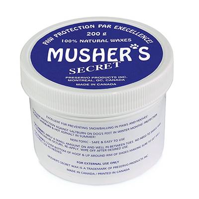 Musher's Secret Protective Dog Paw Wax 60g Click for larger image Musher's Secret Protective Dog Paw Wax 60g Click for larger image