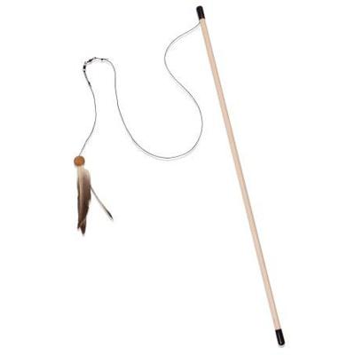 Freddy's Feather Wand Natural Cat Toy Click for larger image Freddy's Feather Wand Natural Cat Toy Click for larger image