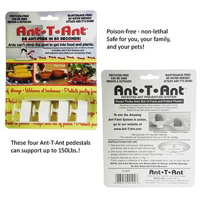 Ant-T-Ant Ant Prevention Pedestal 4 Pack Click for larger image Ant-T-Ant Ant Prevention Pedestal 4 Pack Click for larger image