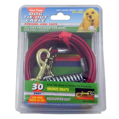 Medium Weight Tie-Out Cable for Small to Medium Dogs 30-ft. Medium Weight Tie-Out Cable for Small to Medium Dogs 30-ft.