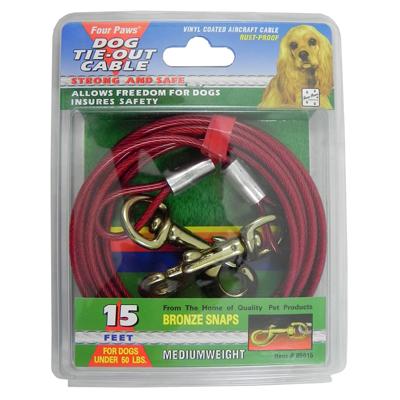 Medium Weight Tie-Out Cable for Small to Medium Dogs 15-ft. Medium Weight Tie-Out Cable for Small to Medium Dogs 15-ft.