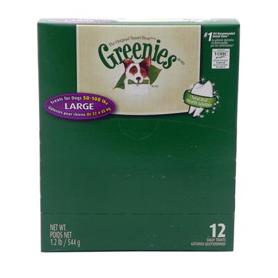 Greenies Large Size Dog Dental Treat 12 Pack Greenies Large Size Dog Dental Treat 12 Pack