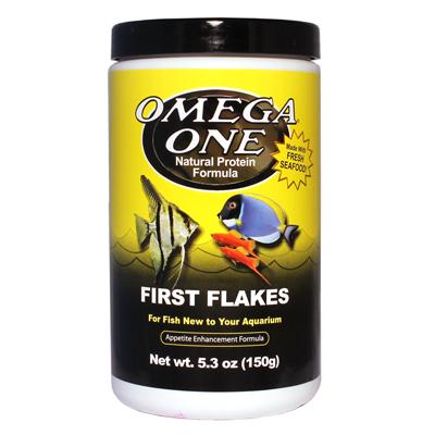 Omega One First Flake Fish Food 5.3 ounce Click for larger image
