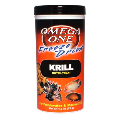 Omega One Freeze Dried Krill Fish Food 1.3 ounce Click for larger image
