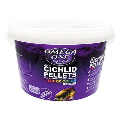Omega One Super Color Cichlid Lg Sinking Fish Pellets 3-lb Click for larger image Omega One Super Color Cichlid Lg Sinking Fish Pellets 3-lb Click for larger image