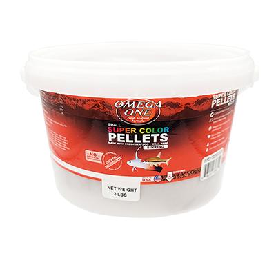 Omega One Super Color SM Sinking Pellets Fish Food 3-Lb. Click for larger image Omega One Super Color SM Sinking Pellets Fish Food 3-Lb. Click for larger image