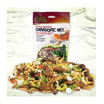 Zilla Reptile Munchies Omnivore Mix with Calcium 4oz Click for larger image