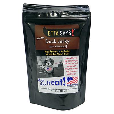 Etta Says! USA All Natural Duck Jerky Strips for Dogs 8 oz Etta Says! USA All Natural Duck Jerky Strips for Dogs 8 oz