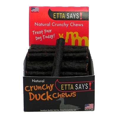 Etta Says! USA Ultimate Crunchy Duck Chews for Dogs 4 inch Click for larger image