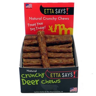 Etta Says! USA Ultimate Crunchy Deer Chews for Dogs 4 inch Click for larger image