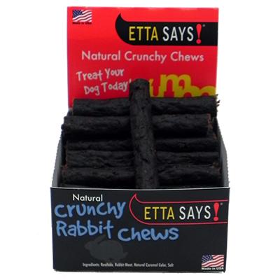 Etta Says! USA Ultimate Crunchy Rabbit Chews for Dogs 4 inch Etta Says! USA Ultimate Crunchy Rabbit Chews for Dogs 4 inch